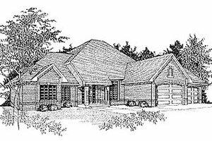 Traditional Exterior - Front Elevation Plan #70-276