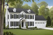 Colonial Style House Plan - 4 Beds 2.5 Baths 2141 Sq/Ft Plan #3-326 