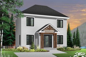 Colonial Exterior - Front Elevation Plan #23-629