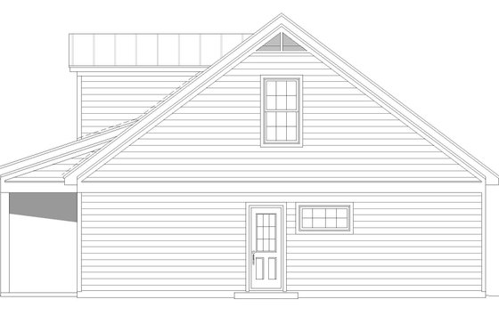 Exterior - Other Elevation 1 for Traditional House Plan #932-498 - 2 bed, 2 bath