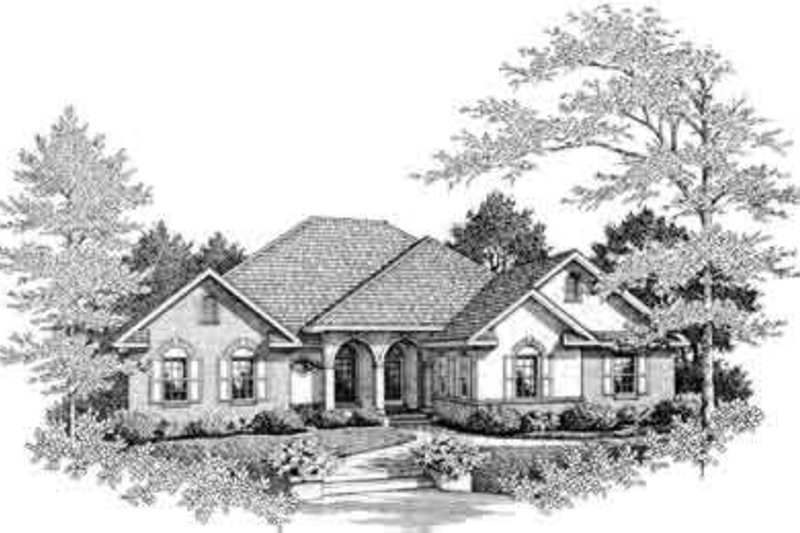Dream House Plan - European Exterior - Front Elevation Plan #14-228