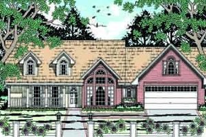 Mediterranean Exterior - Front Elevation Plan #42-296