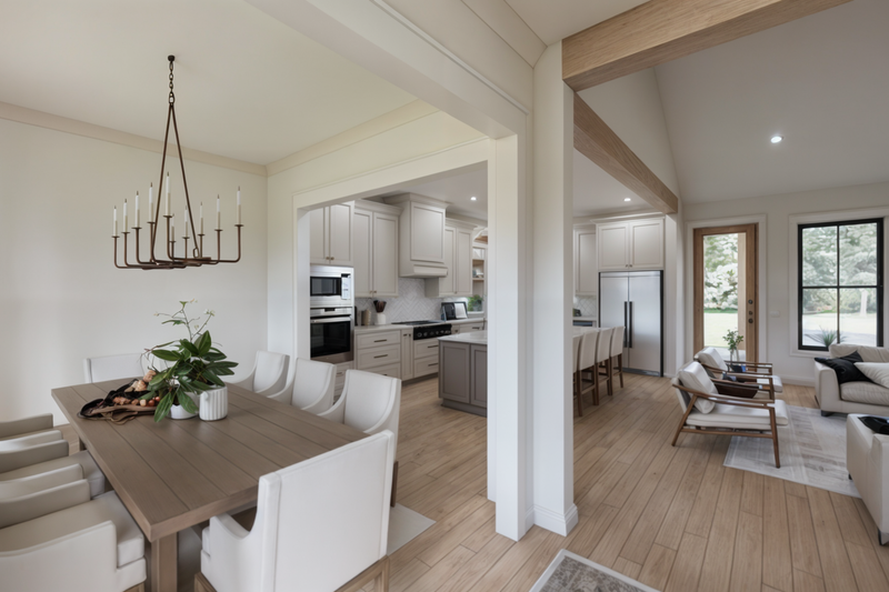 House Design - Interior - Dining Room for Farmhouse House Plan #1074-110 - 4 bed, 3.5 bath