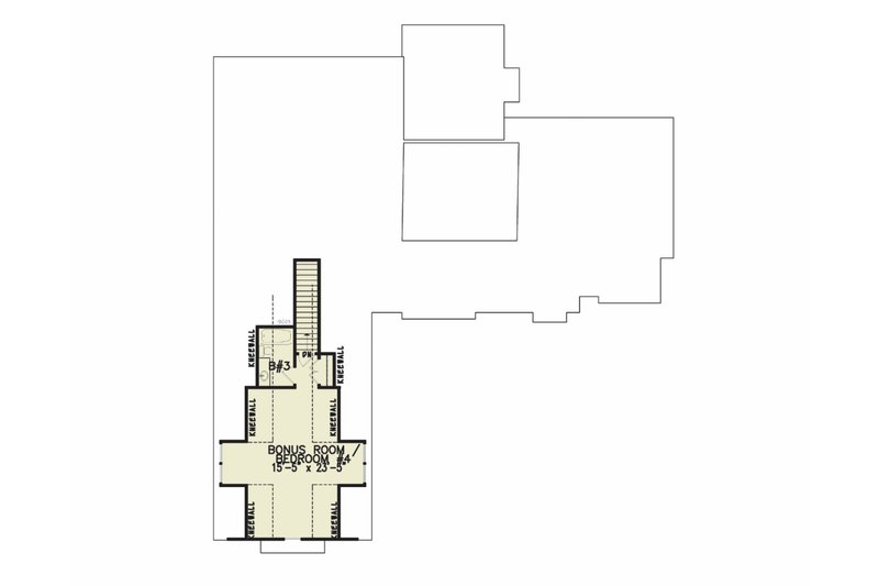 Home Plan - Floor Plan - Upper Floor for Farmhouse House Plan #54-488 - 3 bed, 3.5 bath