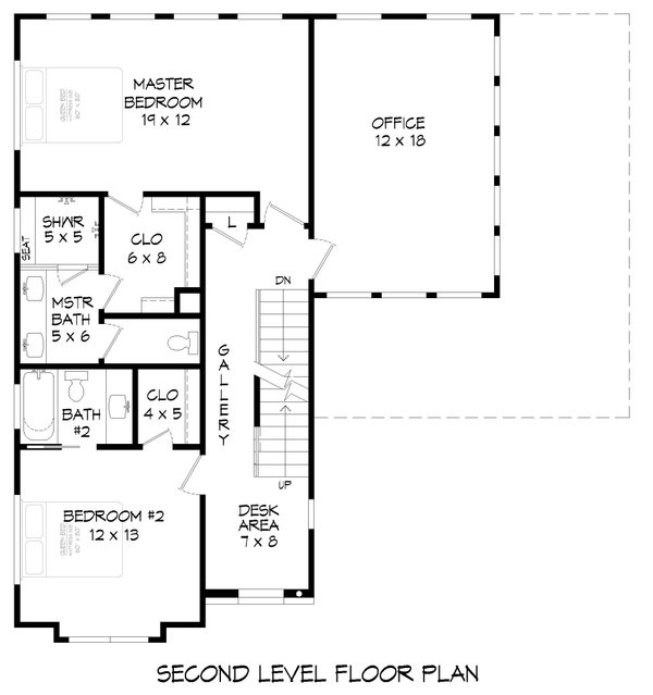 House Plan Design - Contemporary Floor Plan - Upper Floor Plan #932-515