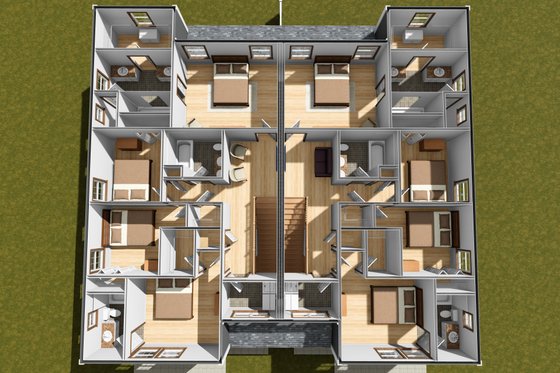 Floor Plan - Upper Floor 1 for Traditional House Plan #513-2317 - 4 bed, 3.5 bath