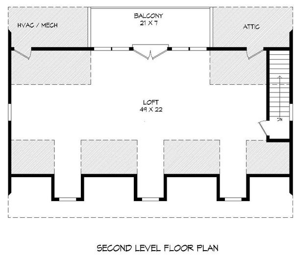House Design - Country Floor Plan - Upper Floor Plan #932-184