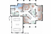 Mediterranean Style House Plan - 6 Beds 4.5 Baths 3448 Sq/Ft Plan #23-2249 