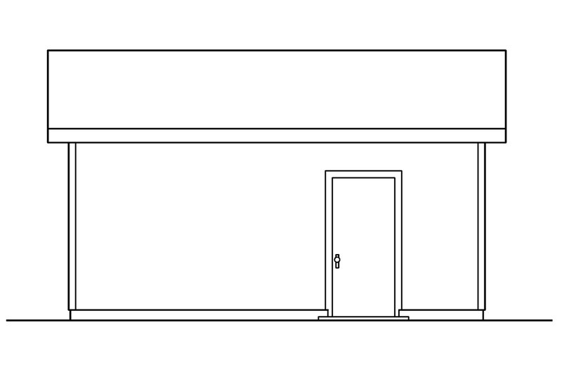 Home Plan - Exterior - Other Elevation 2 for Craftsman House Plan #124-1089, 0 bath