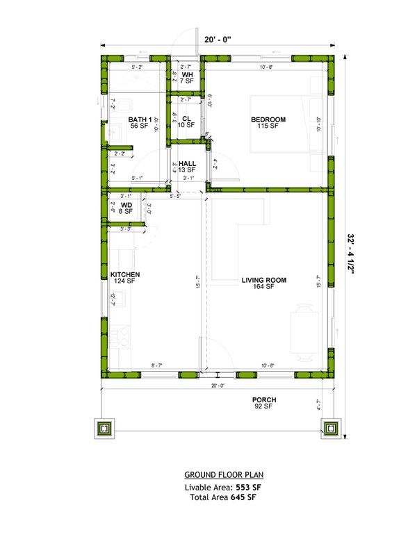 Home Plan - Traditional Floor Plan - Main Floor Plan #1106-128