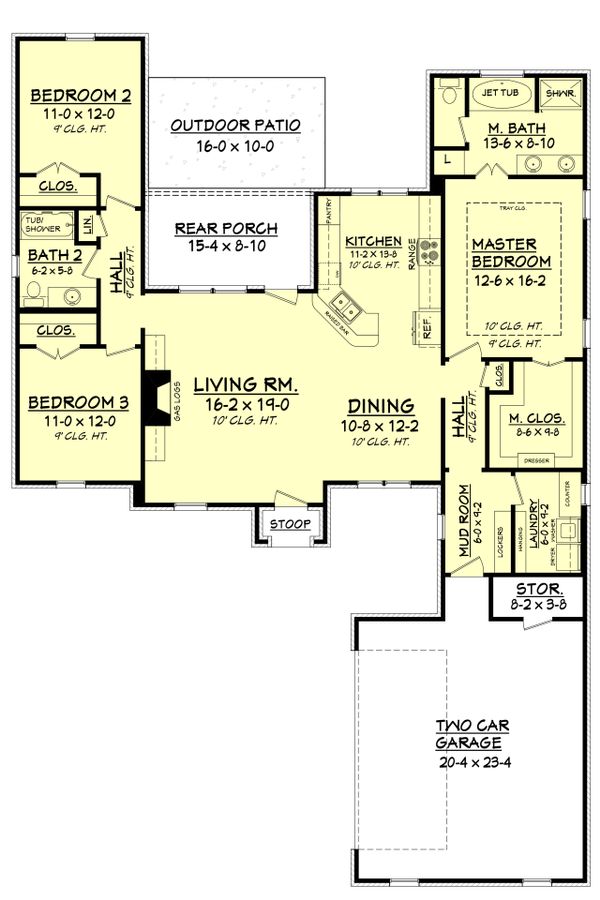Home Plan - European Floor Plan - Main Floor Plan #430-98