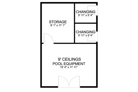 Floor Plan - Main Floor for Traditional House Plan #1060-146, 0 bath