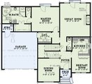 Traditional Style House Plan - 3 Beds 2.5 Baths 1797 Sq/Ft Plan #17-2195 