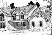 Country Style House Plan - 4 Beds 2.5 Baths 3171 Sq/Ft Plan #3-224 