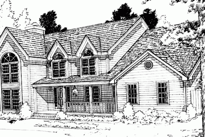 Dream House Plan - Exterior - Other Elevation for Country House Plan #3-224 - 4 bed, 2.5 bath
