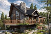 Cabin Style House Plan - 3 Beds 2 Baths 1468 Sq/Ft Plan #3-290 