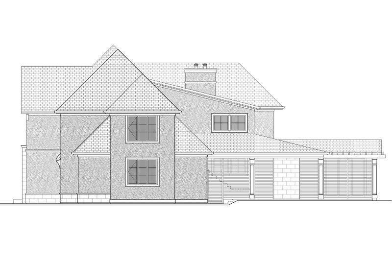 Dream House Plan - Exterior - Other Elevation for European House Plan #1086-16 - 4 bed, 3.5 bath