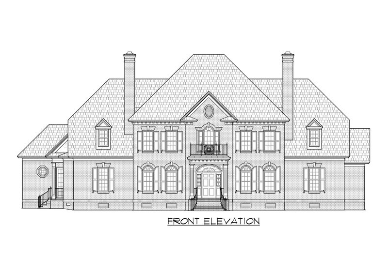 Dream House Plan - Exterior - Front Elevation 3 for Classical House Plan #1054-88 - 4 bed, 3.5 bath