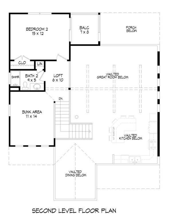 Architectural House Design - Country Floor Plan - Upper Floor Plan #932-9