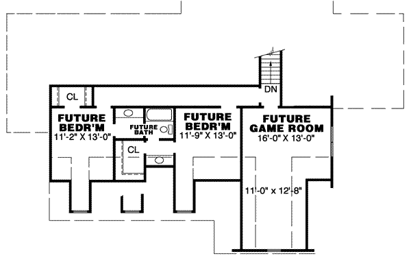 House Plan Design - Traditional Floor Plan - Other Floor Plan #34-158