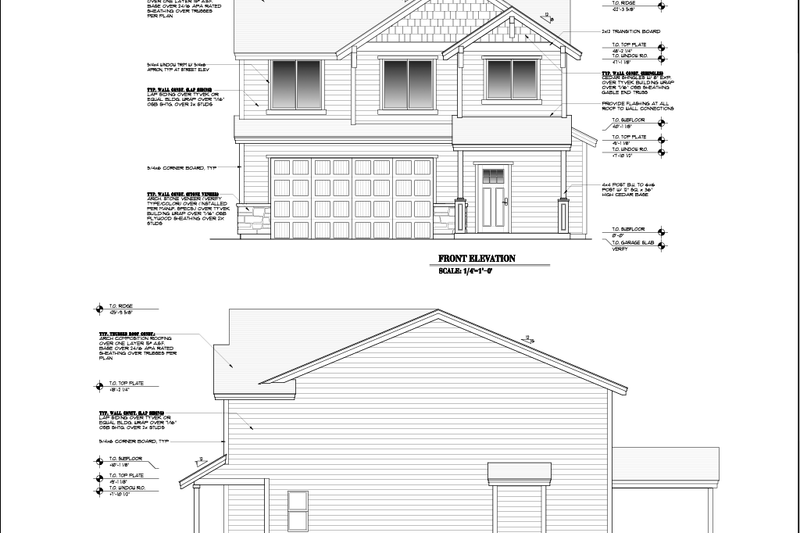 House Plan Design - Exterior - Other Elevation for Craftsman House Plan #53-767 - 4 bed, 2.5 bath