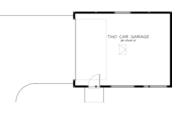 Floor Plan - Main Floor for Craftsman House Plan #895-52, 0 bath