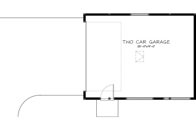 Architectural House Design - Floor Plan - Main Floor for Craftsman House Plan #895-52, 0 bath