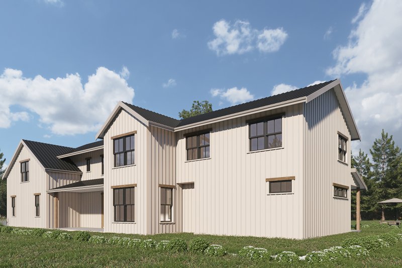 House Blueprint - Exterior - Rear Elevation for Barndominium House Plan #1070-271 - 4 bed, 3.5 bath