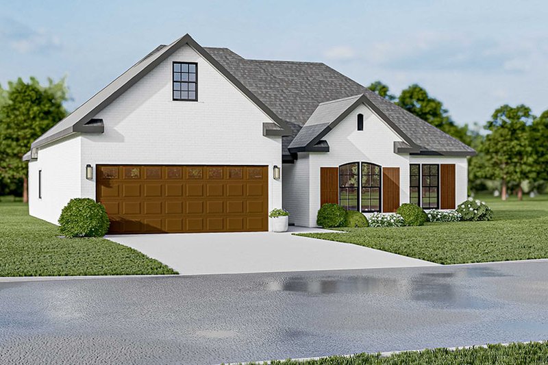 Architectural House Design - Exterior - Other Elevation 1 for European House Plan #923-38 - 3 bed, 2 bath