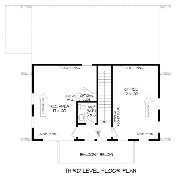 Home Plan - Contemporary Floor Plan - Upper Floor Plan #932-502