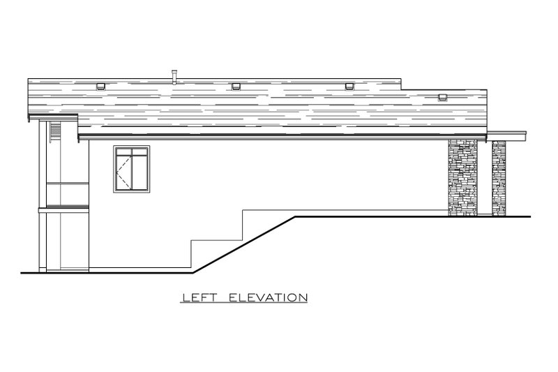 Home Plan - Exterior - Other Elevation 1 for Contemporary House Plan #1100-32 - 3 bed, 2 bath