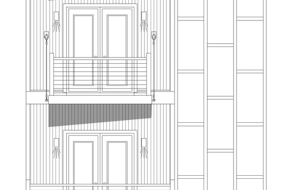 Exterior - Front Elevation 3 for Beach House Plan #932-1163 - 3 bed, 3.5 bath