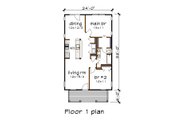 Cottage Style House Plan - 2 Beds 1 Baths 912 Sq/Ft Plan #79-111 