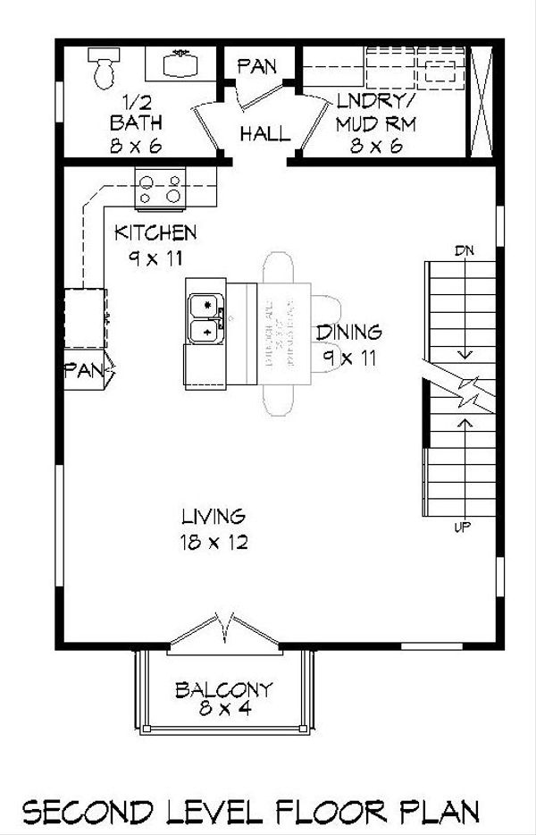 House Plan Design - Contemporary Floor Plan - Upper Floor Plan #932-127