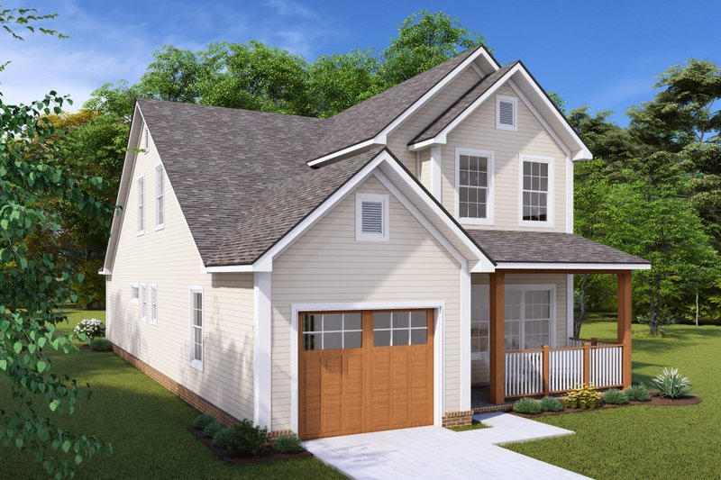 House Plan Design - Exterior - Other Elevation 2 for Cottage House Plan #513-2248 - 4 bed, 2.5 bath