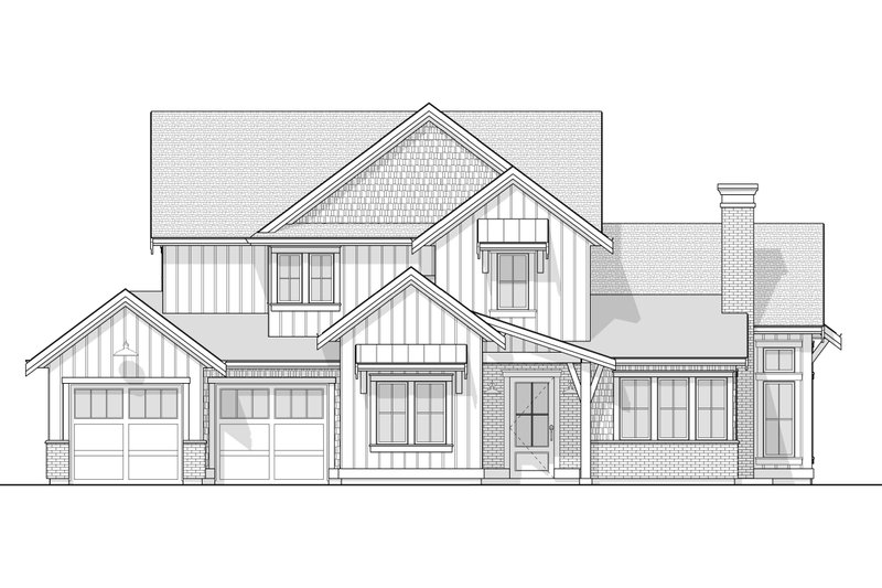 Dream House Plan - Exterior - Front Elevation 4 for Farmhouse House Plan #1114-71 - 4 bed, 3.5 bath