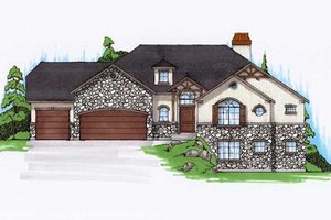 Traditional Exterior - Front Elevation Plan #5-255