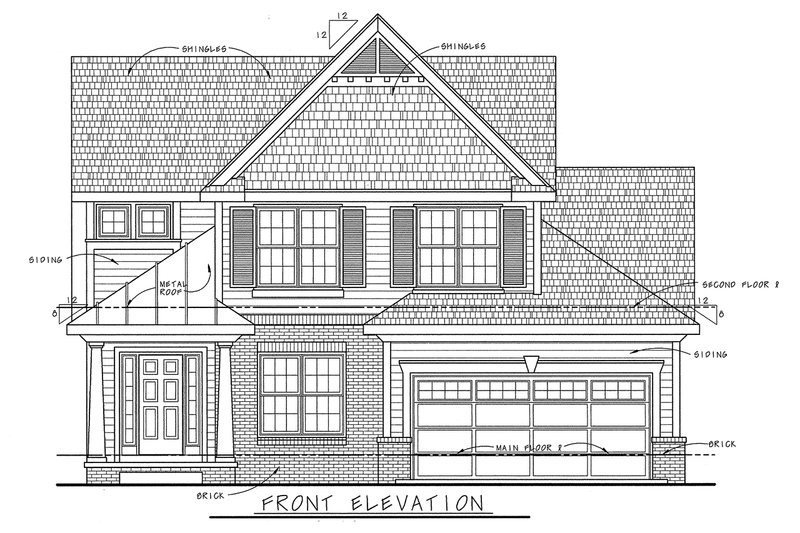 Dream House Plan - Exterior - Front Elevation 5 for Bungalow House Plan #20-1230 - 3 bed, 2.5 bath