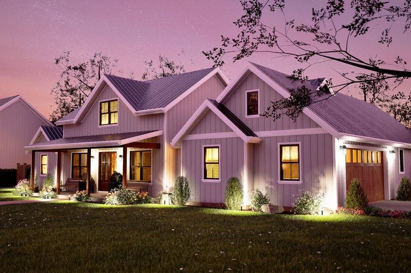 Home Plan - Exterior - Front Elevation 3 for Farmhouse House Plan #48-1186 - 3 bed, 2.5 bath