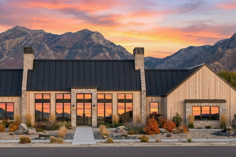 Modern Style House Plan - 3 Beds 2.5 Baths 2301 Sq/Ft Plan #1096-94 Exterior