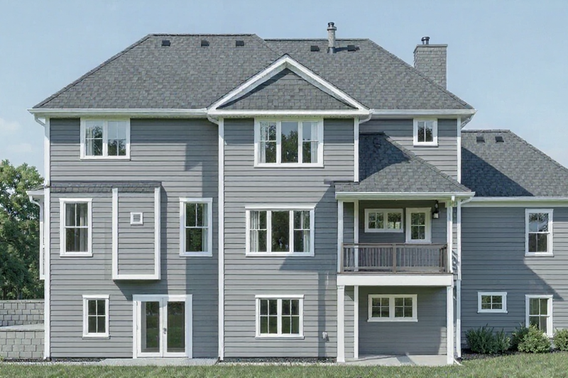 Architectural House Design - Exterior - Rear Elevation for Traditional House Plan #1122-21 - 3 bed, 3 bath