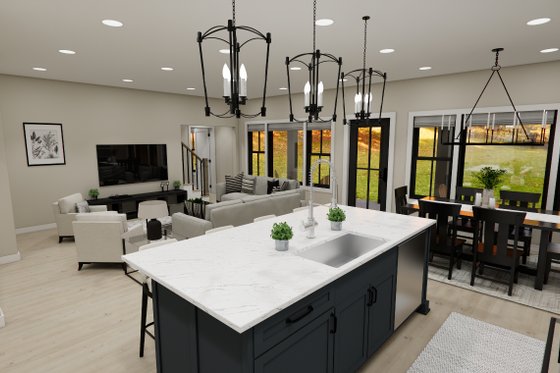 Interior - Kitchen 1 for Craftsman House Plan #51-1385 - 4 bed, 3.5 bath