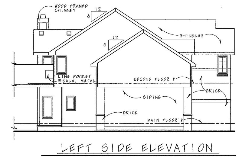 Dream House Plan - Exterior - Other Elevation for European House Plan #20-1405 - 3 bed, 3 bath