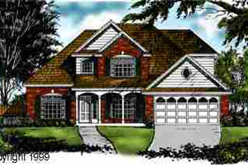 Dream House Plan - Traditional Exterior - Front Elevation Plan #40-136
