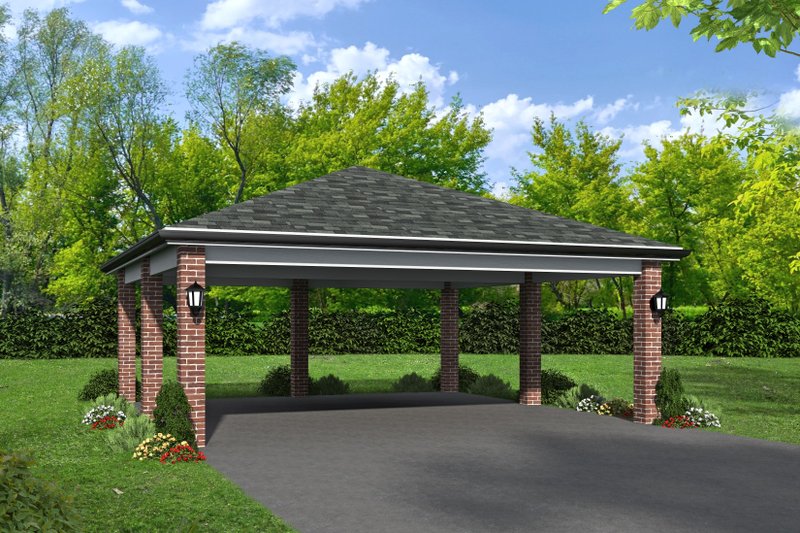 Home Plan - Exterior - Front Elevation 3 for Contemporary House Plan #932-83, 0 bath