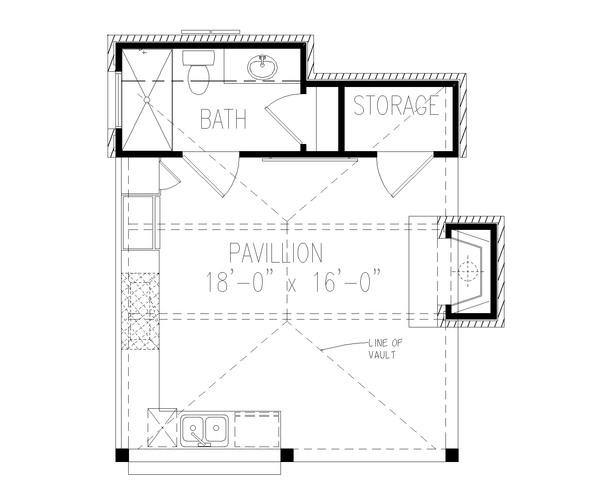 Craftsman Floor Plan - Main Floor Plan #54-584