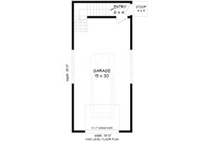 Floor Plan - Main Floor for Country House Plan #932-979, 0 bath