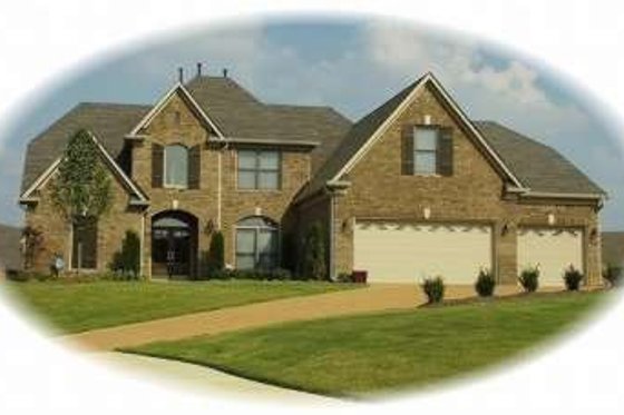 Exterior - Front Elevation for European House Plan #81-979 - 4 bed, 3.5 bath