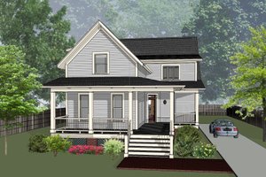 Farmhouse Exterior - Front Elevation Plan #79-360