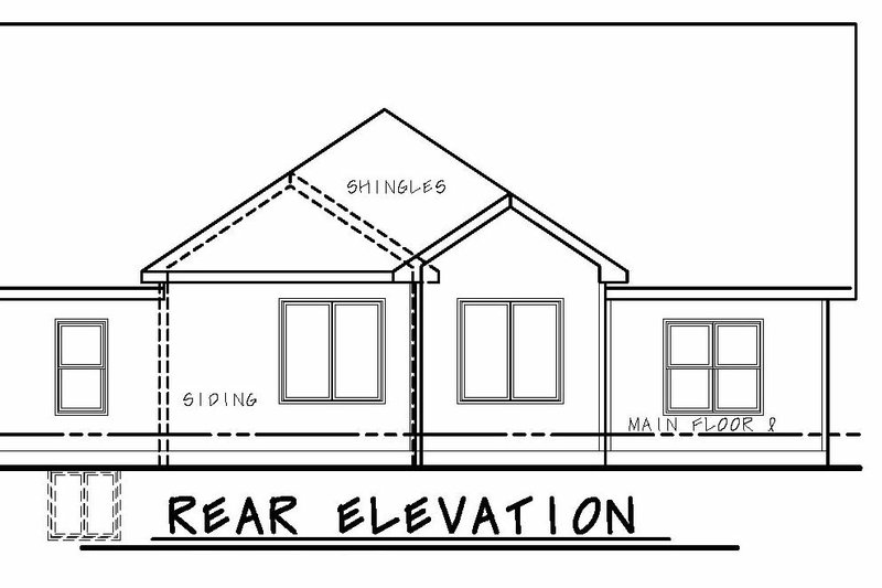 Home Plan - Exterior - Front Elevation 6 for Craftsman House Plan #20-2323 - 3 bed, 2 bath